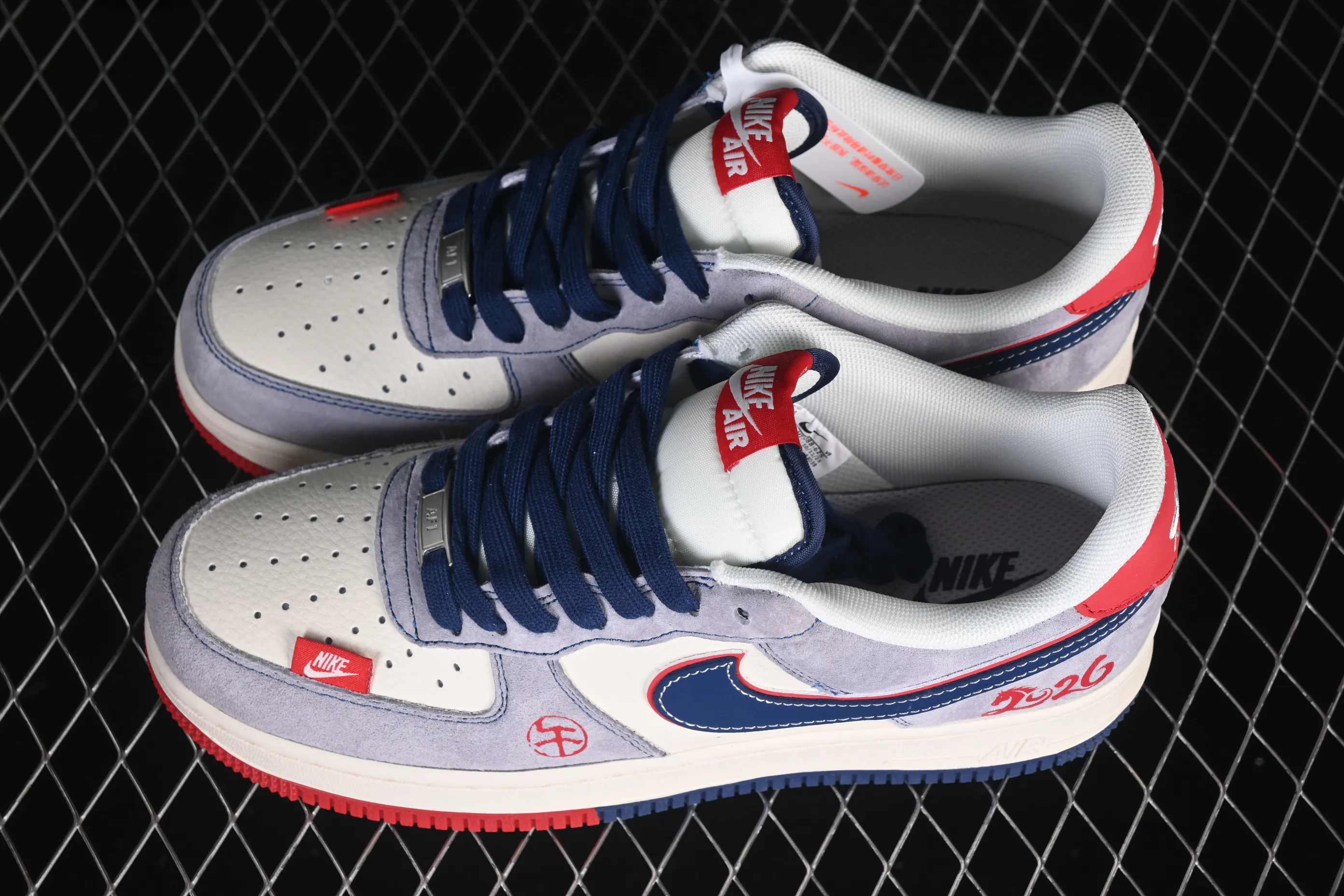 All categories Nk Air Force 1 Air Force series Nk Air Force 1 Low Air Force low-top Nike Air Force 1'07 Low red and blue contrast Air Force 1 low-top casual sneakers HT5088-625